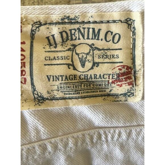 Buffalo David Bitton JJ Denim Co Spencer Slim White Distressed Jeans Men’s 31x32 - Picture 5 of 10